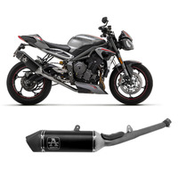 Triumph Street Triple 765 2020 > 2022 Complete System Arrow Veloce Dark Aluminum