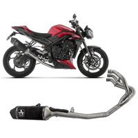 Triumph Street Triple 765 Rs 2023 > 2024 Complete System Arrow Veloce Dark Aluminium Racing 