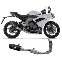 TRIUMPH DAYTONA 660 2024 Full System Exhaust ARROW Racing Veloce Dark Aluminium