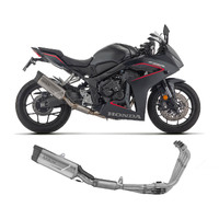 Honda Cbr 650 R 2024 Racing Full System Exhaust Arrow Indy Race Evo Titanium Carbon End Cap 