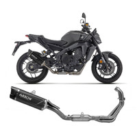 Yamaha Mt-09 / Sp 2024 Racing Full System Exhaust Arrow Indy Race Evo Dark Aluminium Carbon End Cap 