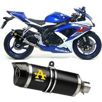 Suzuki Gsx-R 750 2008 > 2010 Full Exhaust Arrow Street Thunder Aluminium Black 