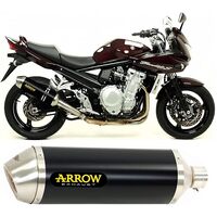 Suzuki Gsf 1250 Fa 2010 > 2016 Full Exhaust Arrow Race Tech Aluminium Black 