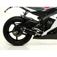 Yamaha YZF 600 R6 2008 > 2011 Full Exhaust Arrow Street Thunder Aluminium Black 