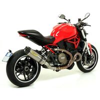 Ducati Monster 821 2014 > 2017 Exhaust + Link Pipe Catalyzed Arrow Race Tech Titanium