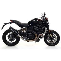 Ducati Monster 1200 R 2016 > 2021 Exhaust + Link Pipe Racing Arrow Race Tech Aluminium Black 