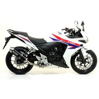 Honda Cbr 500 R 2013 > 2015 Exhaust + Link Pipe Racing Arrow Race Tech Aluminium Black 