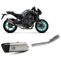 Yamaha Mt-10 2022 > 2023 Exhaust Muffler Arrow Pista Titanium+link Pipe Stainless Steel