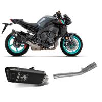 Yamaha Mt-10 2022 > 2023 Exhaust Muffler Arrow Pista Titanium Dark+link Pipe Stainless Steel 