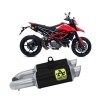 Ducati Hypermotard 950 2019 > 2021 Gpi Exhaust System Arrow Nichrom Black Gp2 Approved