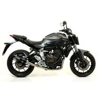 Yamaha Mt-07 2017 > 2020 Full Exhaust Arrow Thiner Akn Aluminium Black 