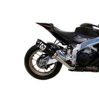 Aprilia Rsv4 1100 Factory 2019 > 2020 Approved Catalytic Link Pipe+black Aluminum Exhaust Carbon End Cap 