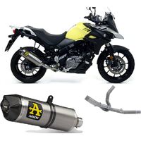 Suzuki V-strom 650 2017 > 2021 Arrow Headers+exhaust Approved Aluminum