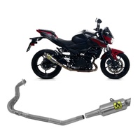 Kawasaki Z 400 2019 > 2021 Exhaust System Arrow Racing Titanium Gp2 Silencers