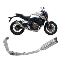 Honda Cbr650r 2019 > 2023 Exhaust System Racing Arrow Collectors Racing Titanium Thunder Tail Pipe Carbon