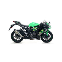 Kawasaki Zx-6r 636 2019 > 2020 Arrow Stainless Steel Racing Full System X-kone Carbon End Cap