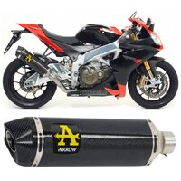 Aprilia Tuono V4 R 2011 > 2015 Exhaust + Link Kat Arrow R. Tech Carbon 