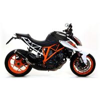 KTM 1290 Superduke Gt 2022 > 2024 Exhaust Pro-race Nichrom Dark Muffler + Catalyzed Link Pipe Arrow 