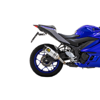 Yamaha YZF R3 2021 > 2023 Exhaust Arrow Thunder Carbon End Cap Aluminium+collector