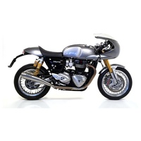 Triumph Speed 1200 2019 > 2021 Exhausts Arrow Nichrom Pro Racing Tail Pipe Steel Collectors Racing No Kat