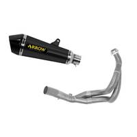 Kawasaki Z 650 2017 > 2021 Full Exhaust Arrow Xkone Steel Black 