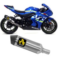 Suzuki Gsx-R 1000 R 2017 > 2021 Exhaust Arrow Race Tech Titanium 