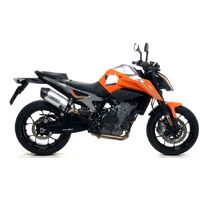 KTM 890 Duke R 2020 > 2023 Exhaust Muffler + Link Pipe Nokat Arrow Race Tech Carbon Cap Aluminium