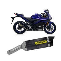 Yamaha YZF R3 2019 > 2020 Exhaust Arrow Carbon Thunder Tail Pipe Carbon 