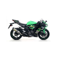 Kawasaki Zx-6r 636 2019 > 2020 Approved Titanium Arrow Exhaust Race-tech Carbon End Cap