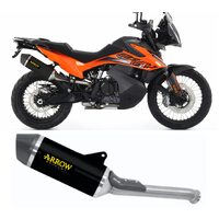 KTM 790 Adventure 2024 Approved Dark Aluminum Arrow Exhaust Race-tech Carbon End Cap