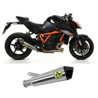 KTM 1290 Super Duke R 2020 > 2022 Arrow X-kone Dark Titanium Exhaust Muffler Carbon End Cap