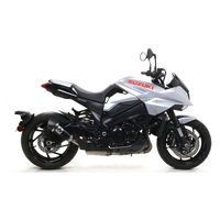 Suzuki Katana 1000 2019 > 2020 Arrow Link Pipe+approved X-kone Black Nichrom Exhaust Carbon End Cap