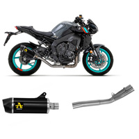 Yamaha Mt-10 2022 > 2023 Exhaust Muffler Arrow Indyrace Aluminium Dark+link Pipe Stainless Steel 