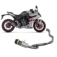 Suzuki Gsx-8r 2023 > 2024 Full System Titanium Exhaust Works Arrow Carby End Cap