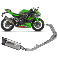 Kawasaki Zx-4r 2024 Full System Exhaust Arrow Indy Race Evo Titanium