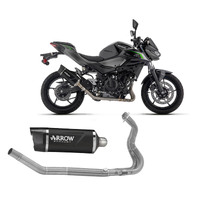 Kawasaki Z 500 2024 Full System Exhaust Arrow Indy Race Evo Aluminium Dark