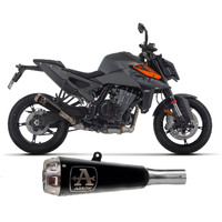 KTM Duke 990 2024 Arrow Pro-race Nichrom "dark" Exhaust Muffler With Steel End Cap 