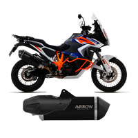 KTM 1290 Super Adventure S 2021 > 2024 Arrow Sonora Dark Titanium Exhaust Muffler Carbon End Cap