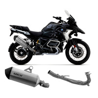 BMW R 1250 Gs 2019 > 2023 Arrow Sonora Racing Titanium/steel Full System Exhaust Carbon End Cap