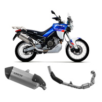 Aprilia Tuareg 660 2022 > 2024 Arrow Sonora Racing Titanium Full System Exhaust Carbon End Cap