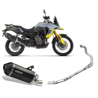 Suzuki V-strom 800de 2023 > 2024 Exhaust Muffler Sonora Arrow Titanium Black Carby+headers