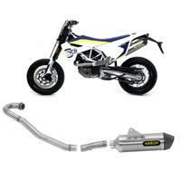 Husqvarna701 Enduro/supermoto 2017 > 2020 Exhaust Muffler Arrow Racetech Titan+catalit Rack+manifold