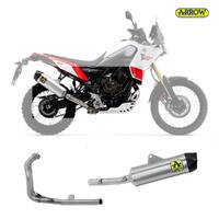 Yamaha Tenere 700 2021 > 2024 Full Exhaust Arrow Indyrace Carbon/inox Aluminium 