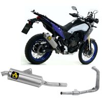 Yamaha Tenere 700 2021 > 2024 Full Exhaust Arrow Indyrace Inox/titan Aluminium 