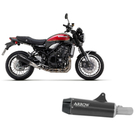 Kawasaki Z 900rs 2017 > 2020 Approved Black Nichrom Arrow Exhaust Rebel Aluminum Dark End Cap