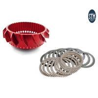 Ducati Dry basket + clutch plate set Z40 for STM "EVO-GP"