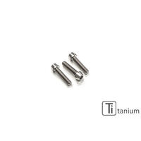 Screws set front sprocket cover M6x16 (3 pcs) - Titanium