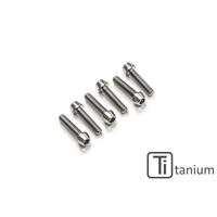 Screws set triple clamp bottom M6x20 (6 pcs) - Titanium